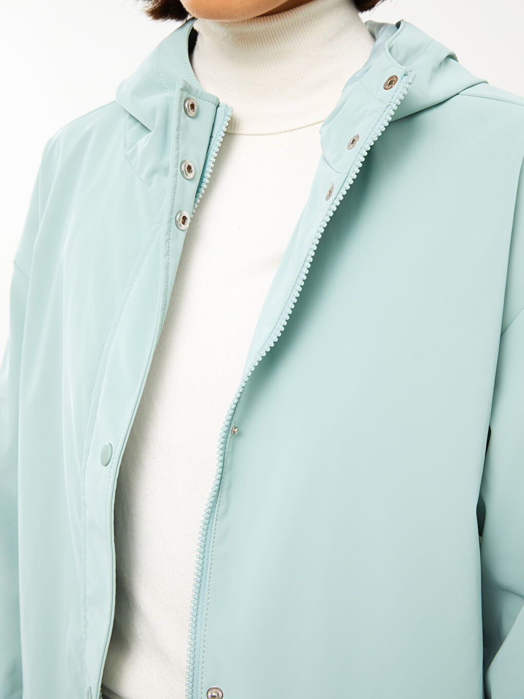 بالطو سادة بكابوش للسيدات-3