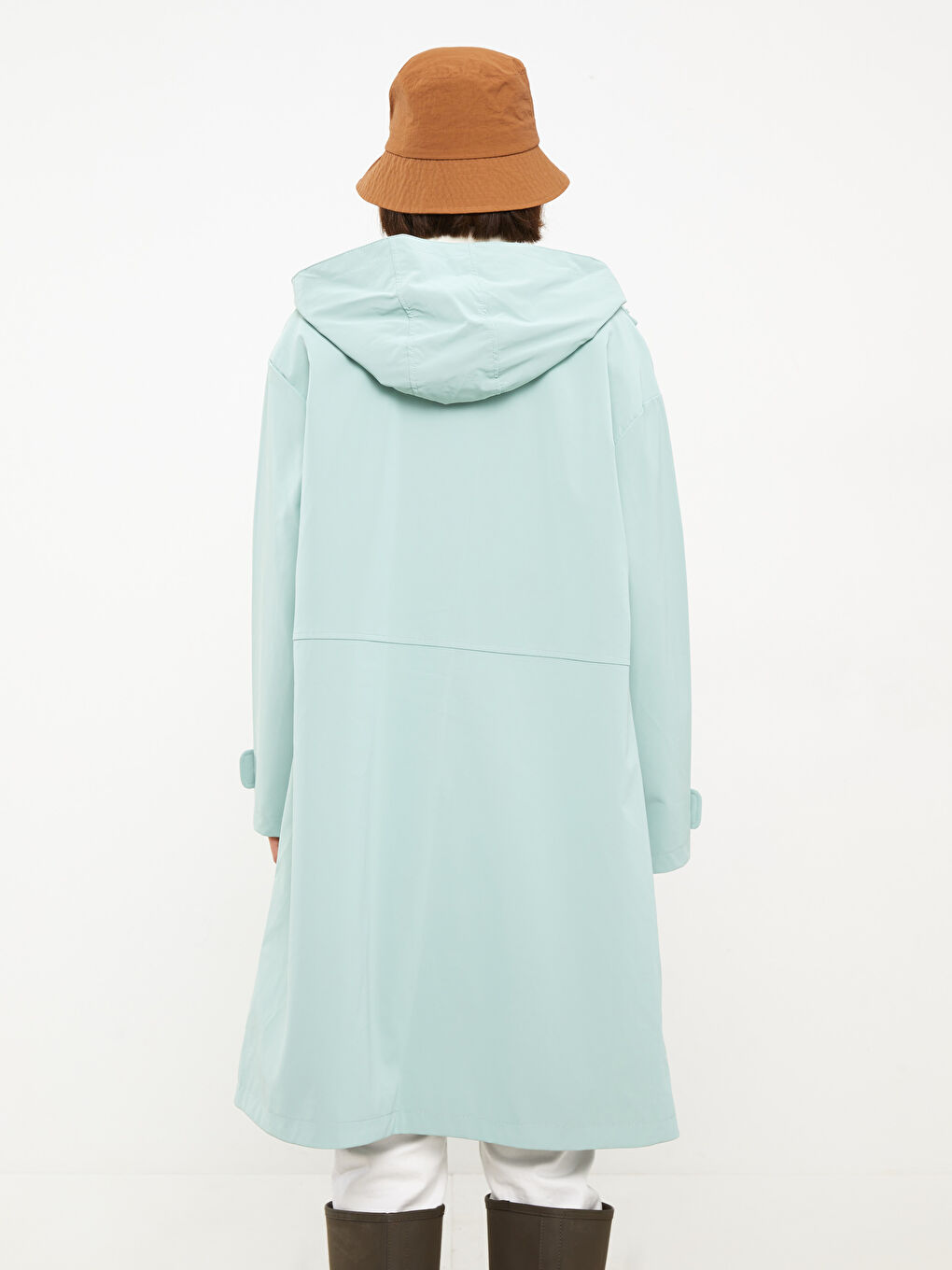 بالطو سادة بكابوش للسيدات-5