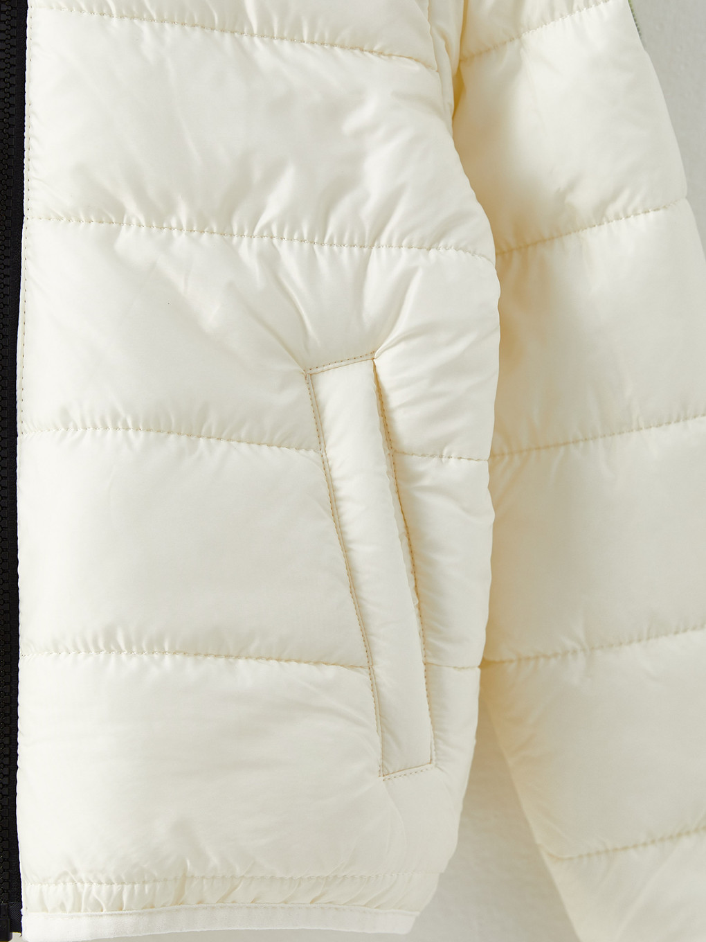 Ekru Kapüşonlu Basic Erkek Çocuk Şişme Mont-2