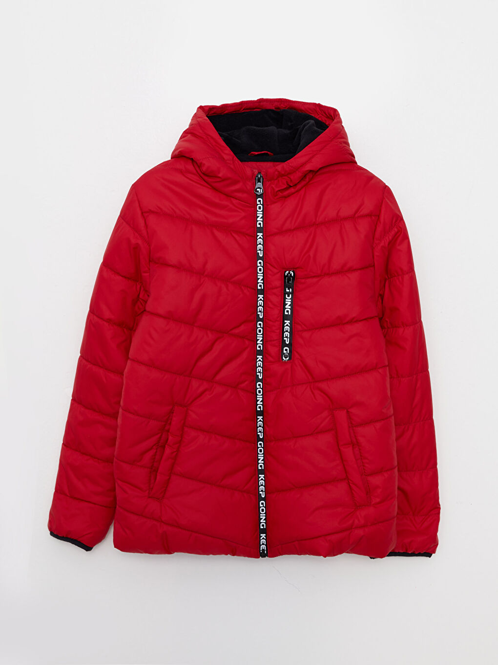 LC Waikiki Hooded Printed Boy Puffer -W20033Z4-HJQ