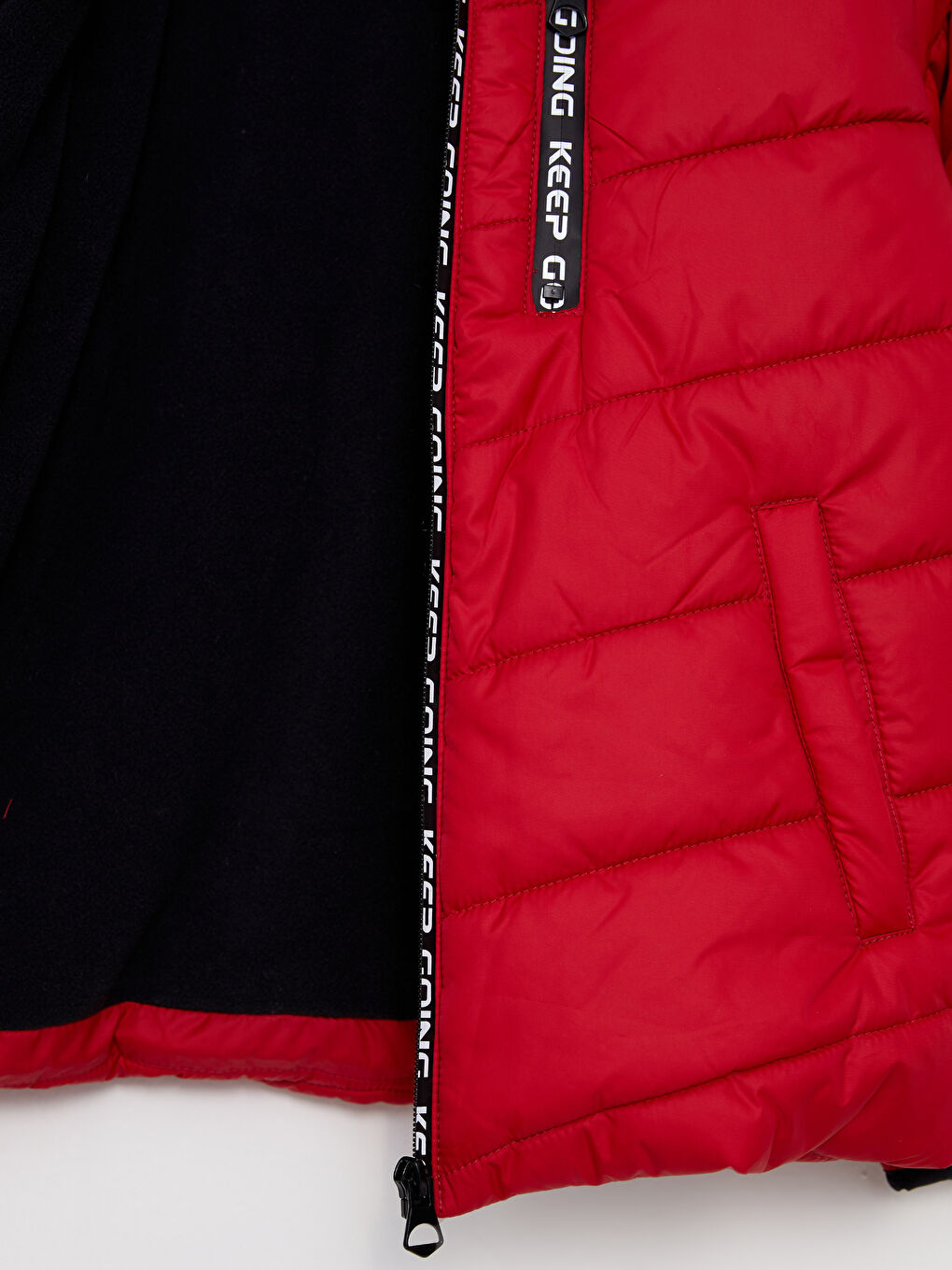 LC Waikiki Hooded Printed Boy Puffer -W20033Z4-HJQ