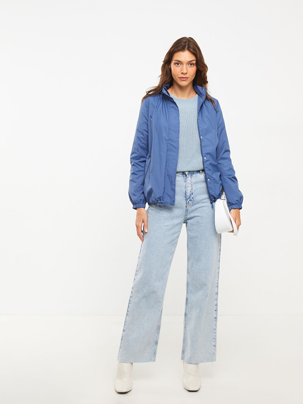 Women's Hooded Plain Raincoat