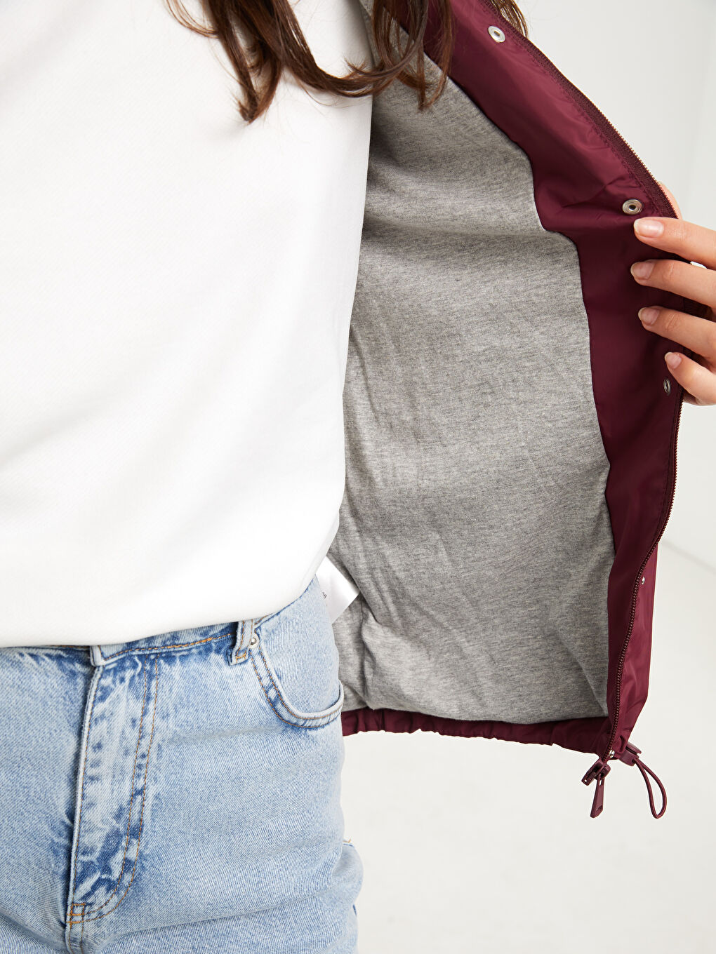 Ženski Jednostavni Kišni Mantil Sa Kapuljačom-3