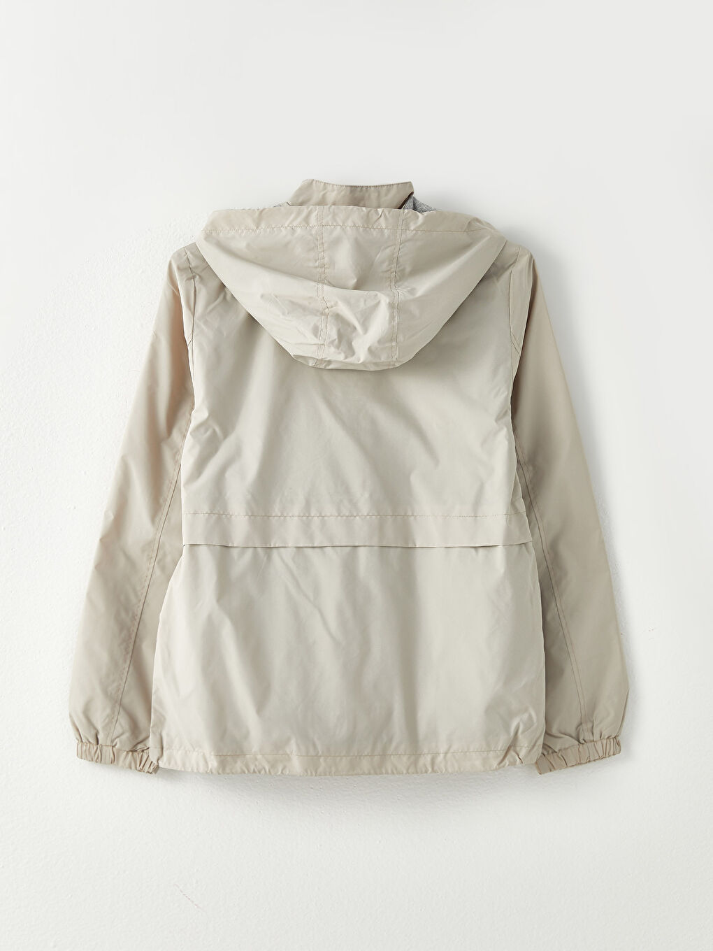 Women's Hooded Plain Raincoat-7