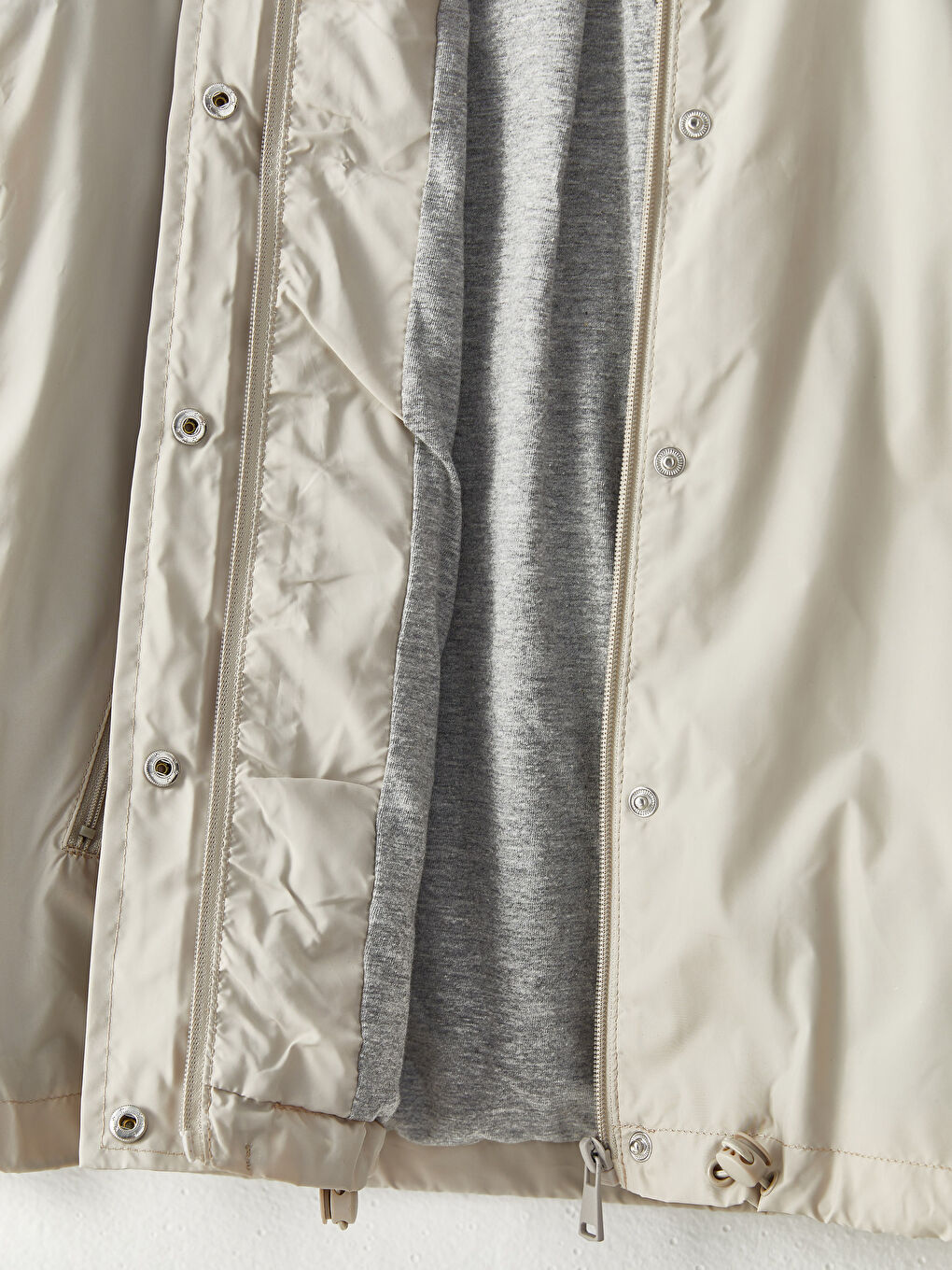 Women's Hooded Plain Raincoat-8