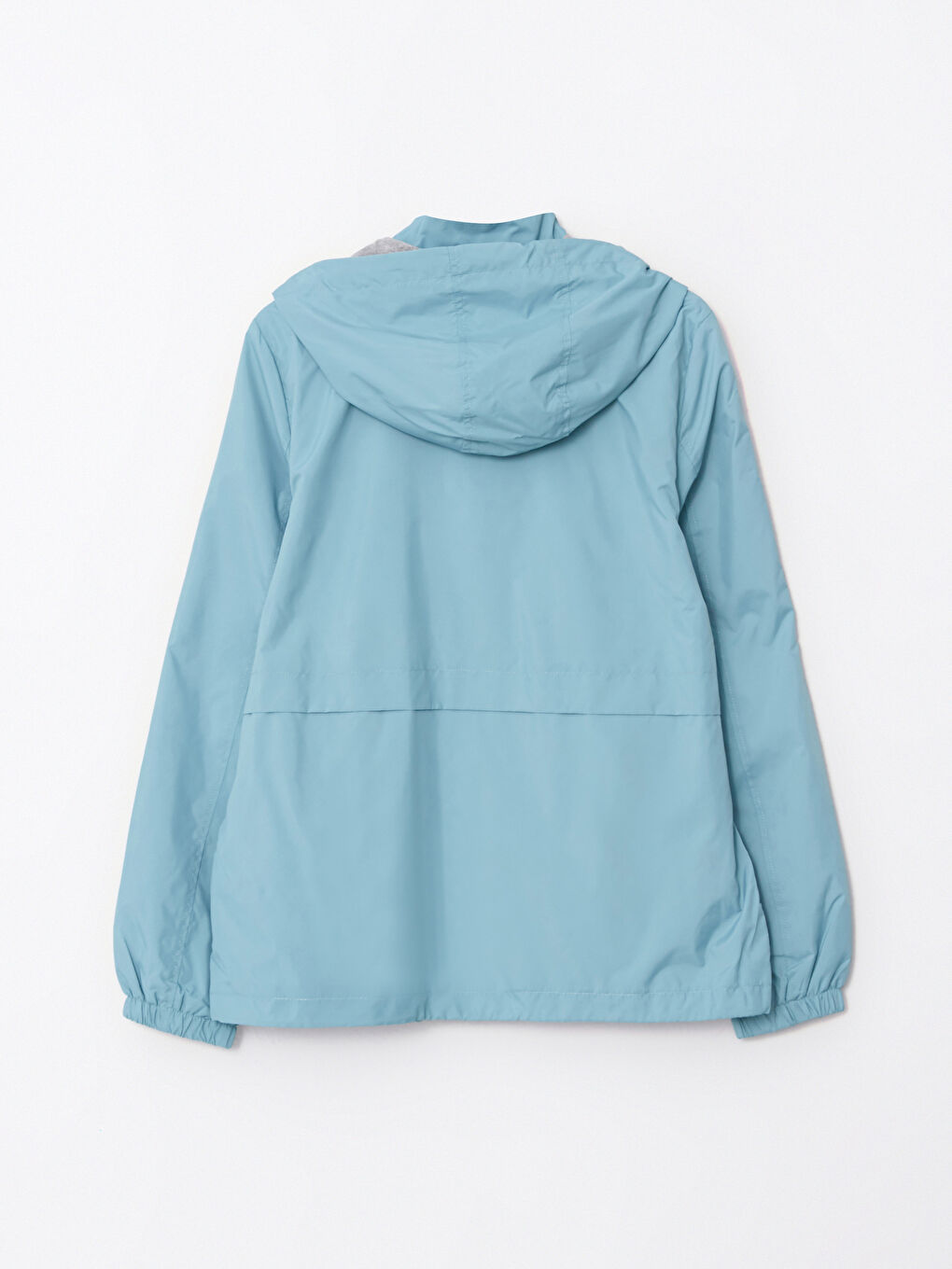 Women's Hooded Plain Raincoat-10