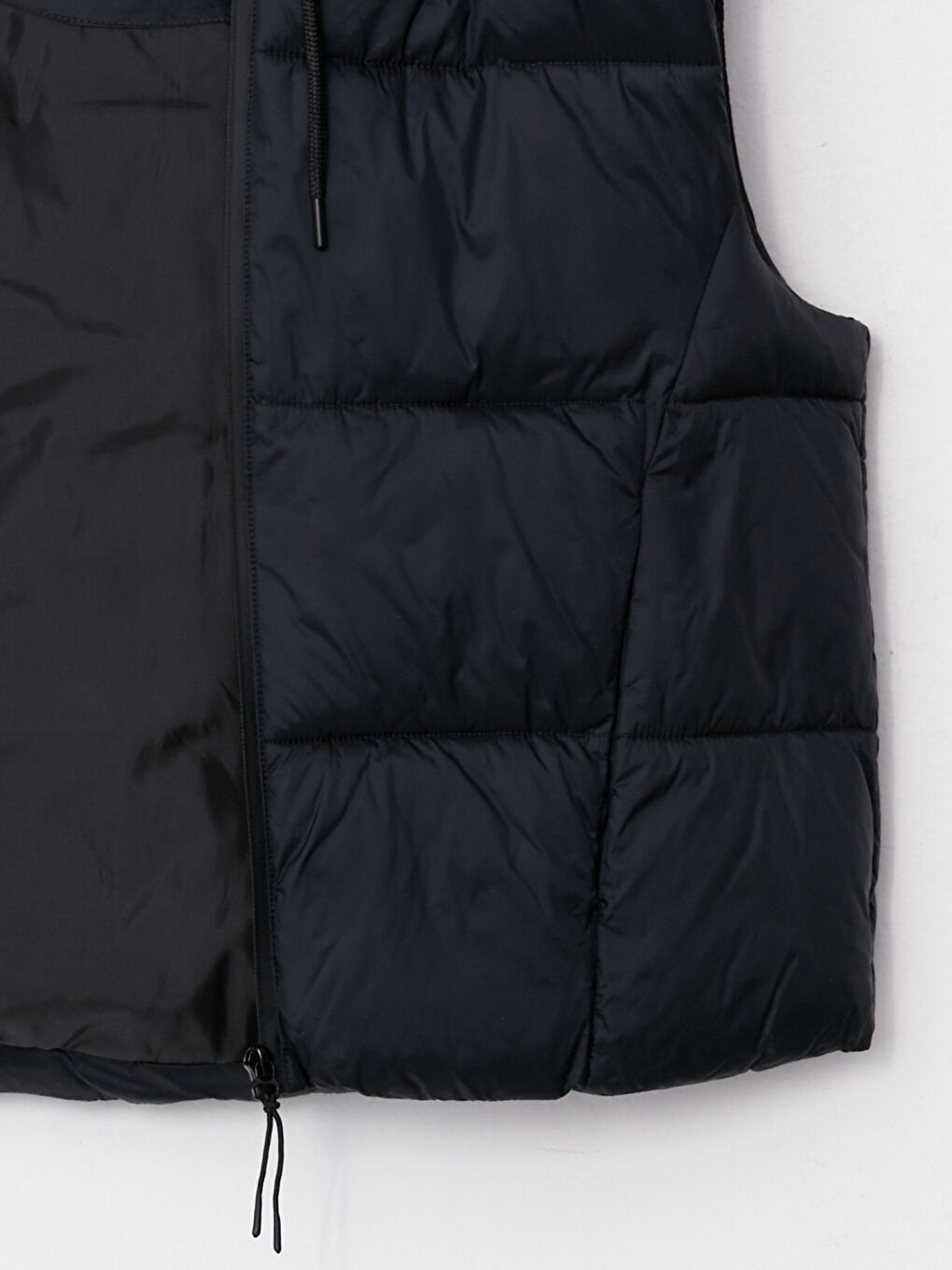 Žena CRNA Napuhani deblji prsluk-6