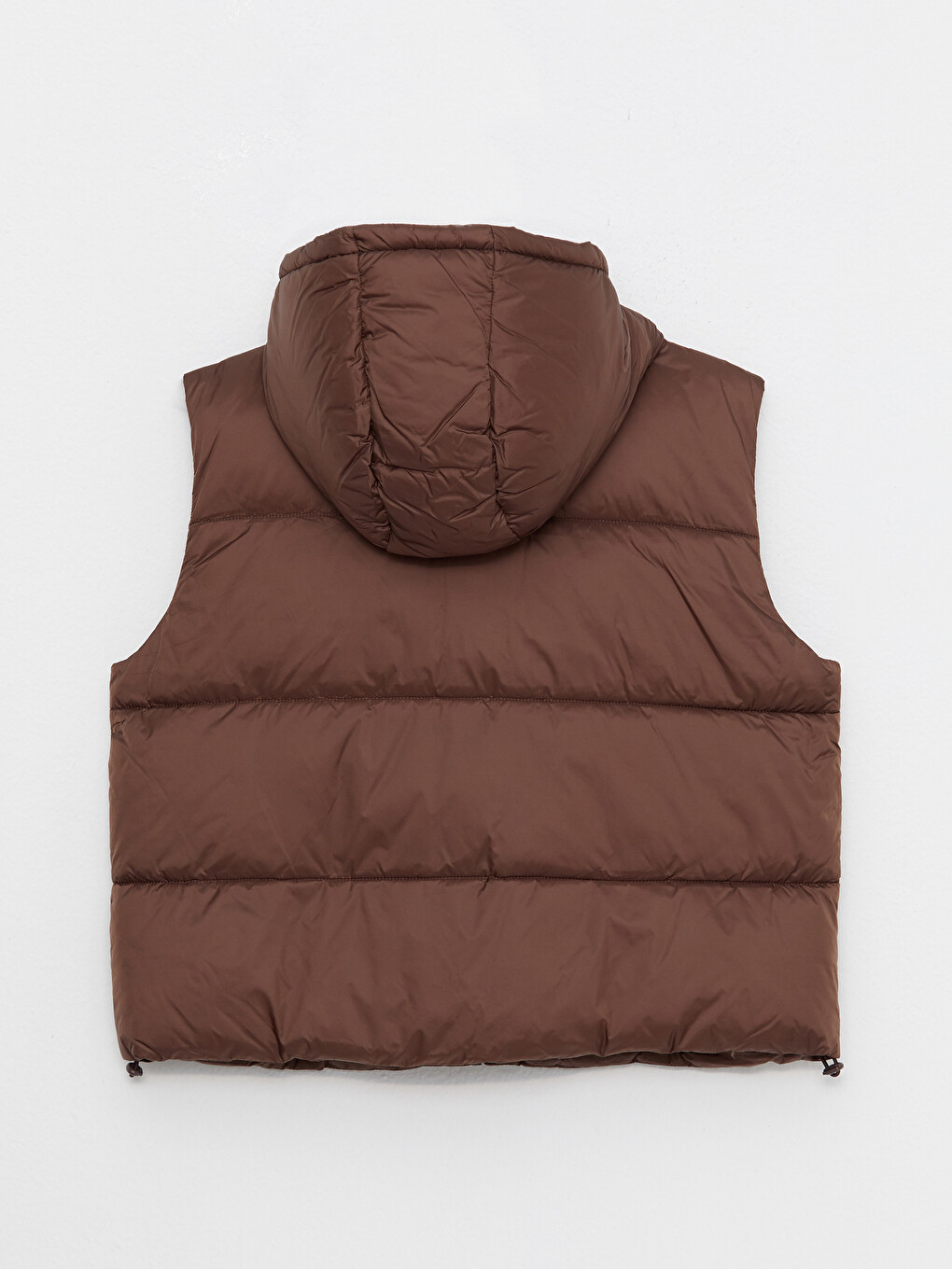 Women's Hooded Plain Puffer Gilet-7