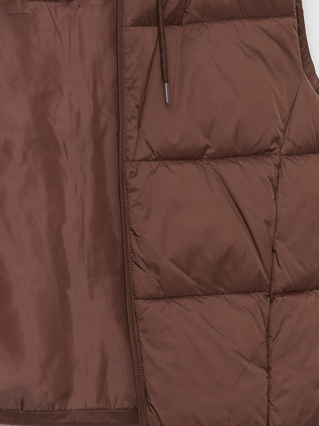 Women's Hooded Plain Puffer Gilet-8