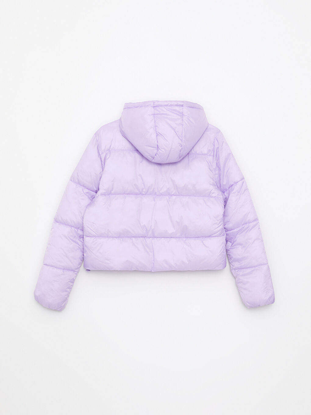 Women's Hooded Plain Puffer Coat-7