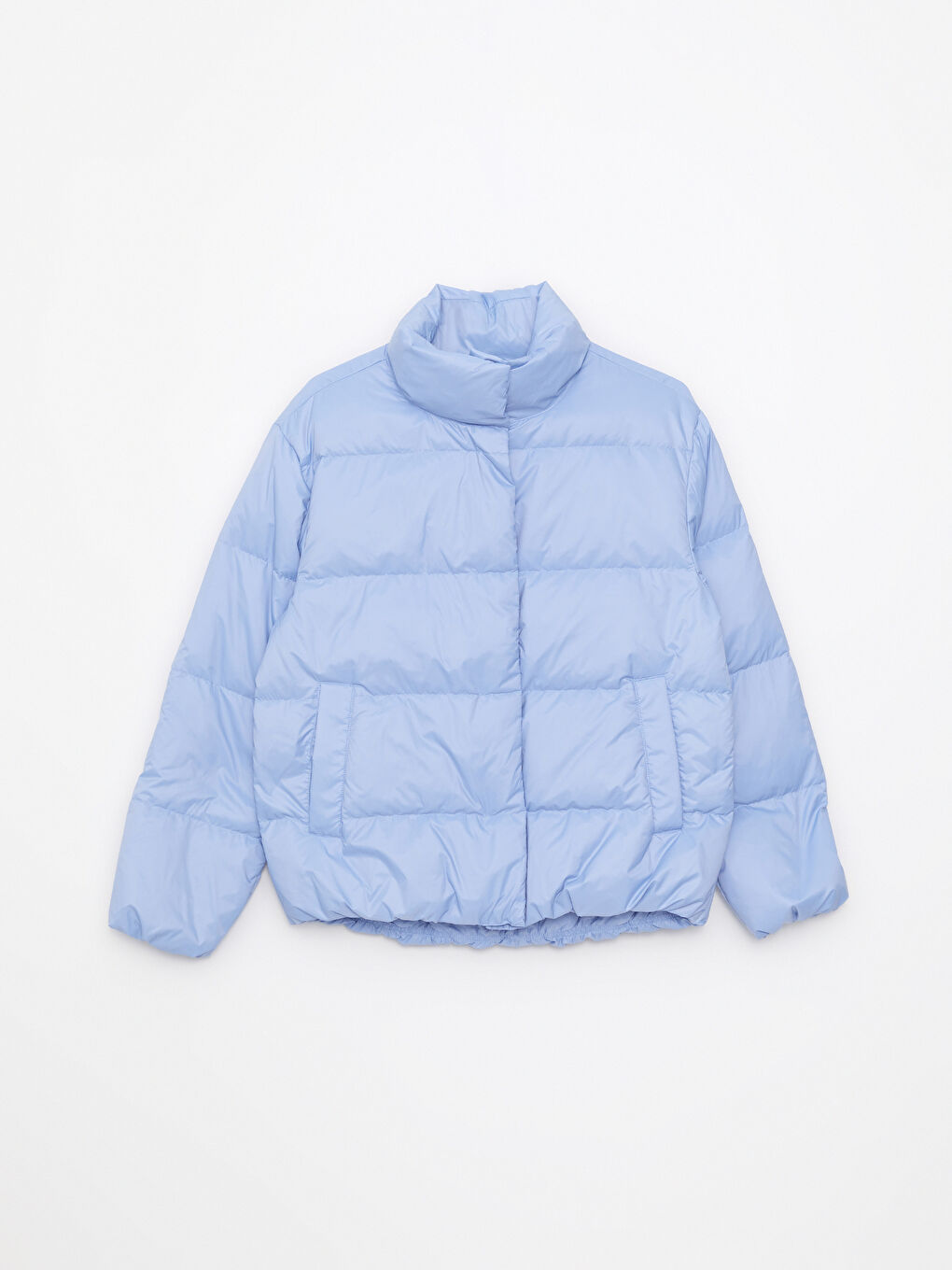 Turtle Neck Regular Long Sleeve Women's Puffer-5