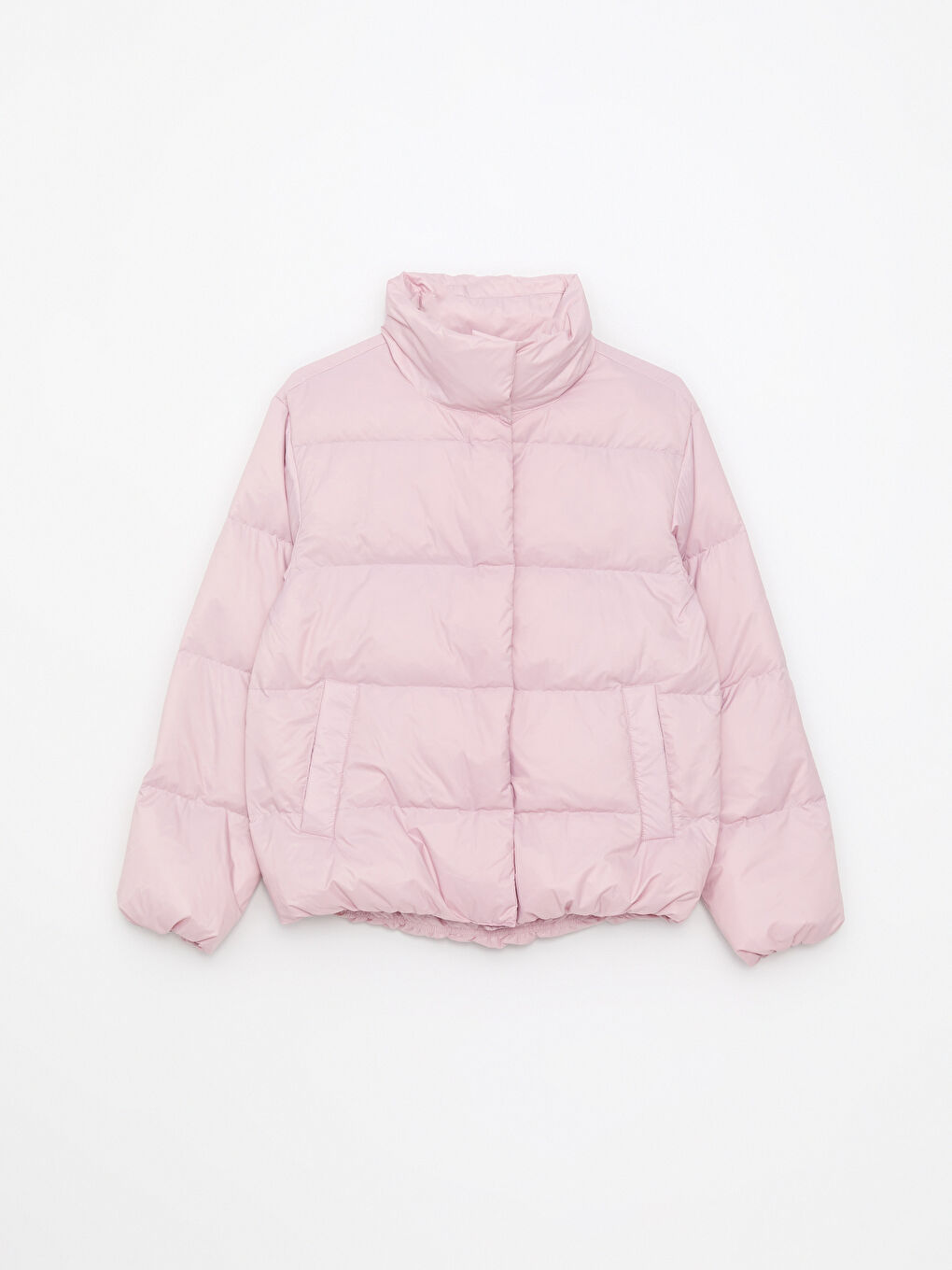 Pembe Aplike Baskılı Kapüşonlu Tunik-5