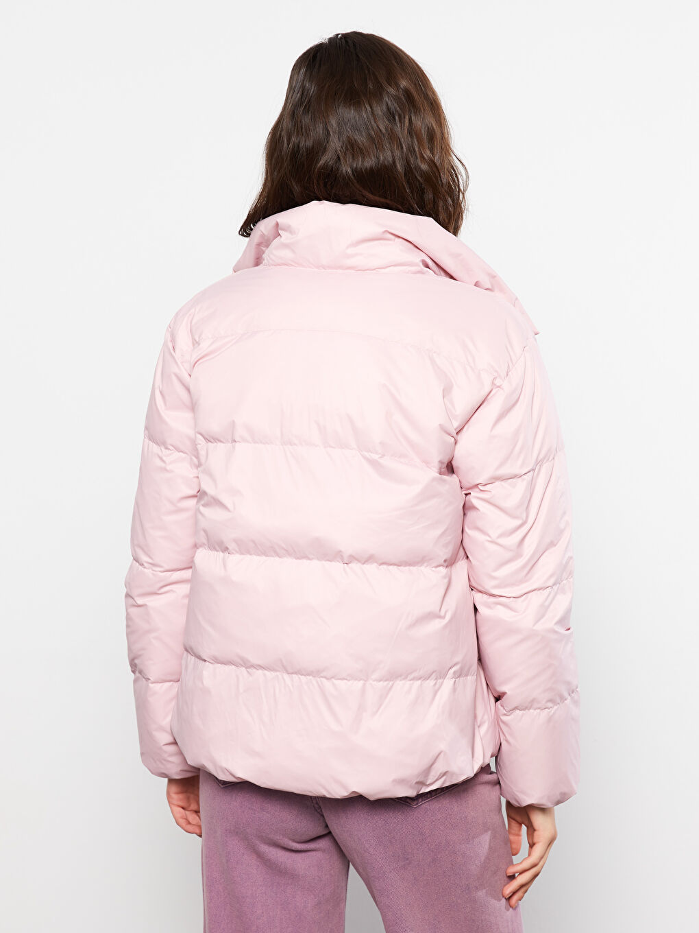 Pembe Aplike Baskılı Kapüşonlu Tunik-4