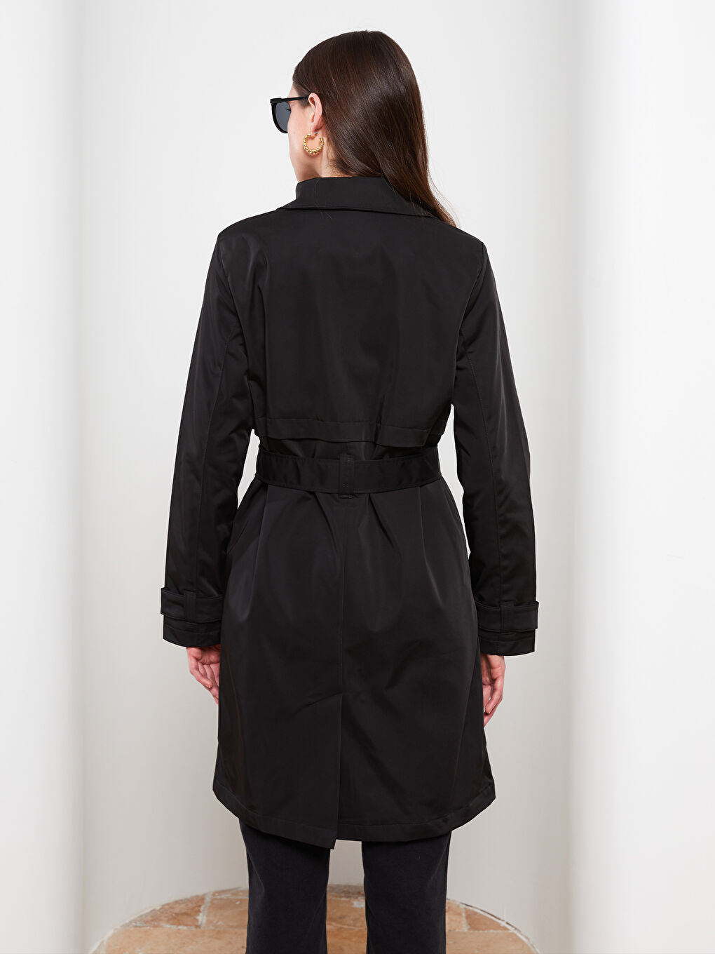 LCWAIKIKI Classic Hemdkragen Regulär Langarm Trenchcoat für Damen -W20053Z8-E0N