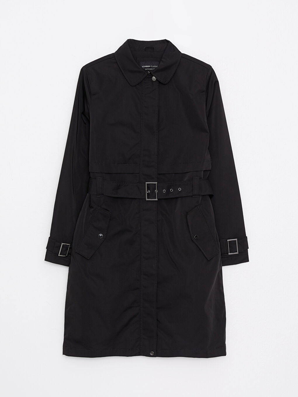 LCWAIKIKI Classic Hemdkragen Regulär Langarm Trenchcoat für Damen -W20053Z8-E0N