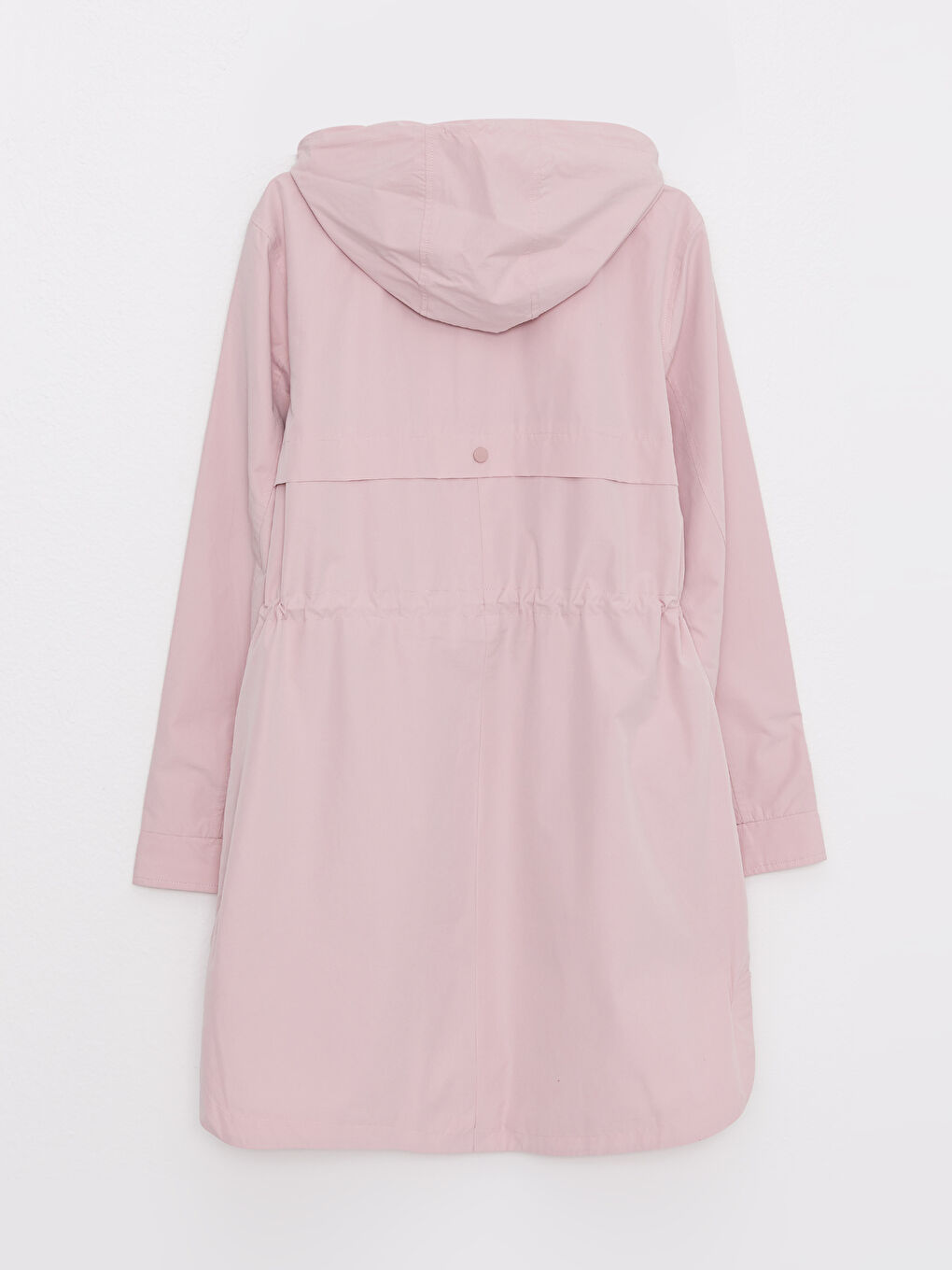 Women's Hooded Plain Coat-7