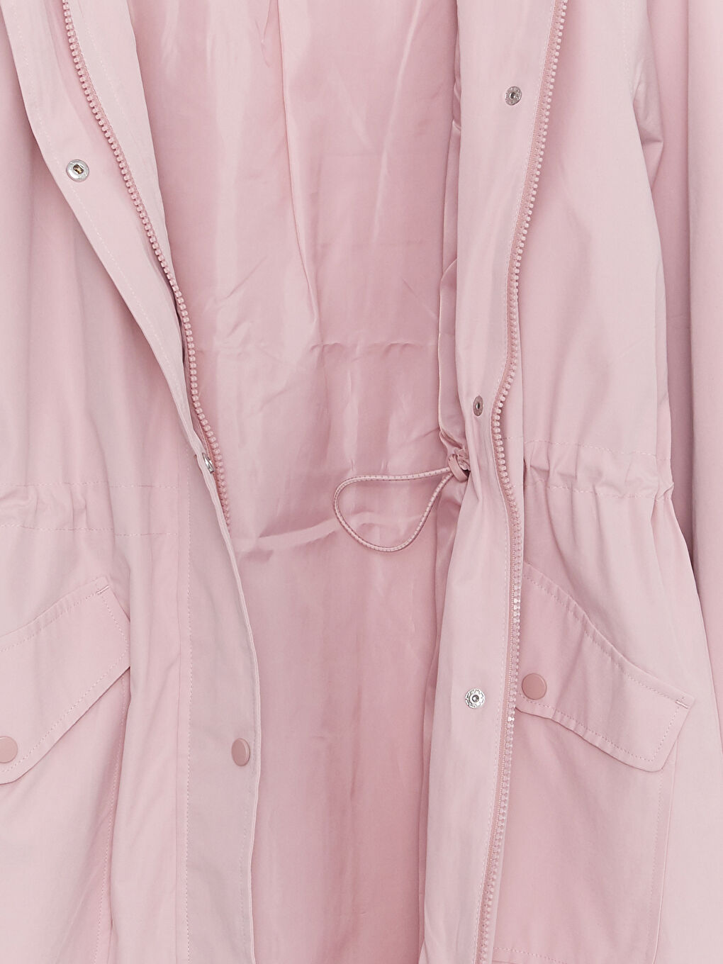 Women's Hooded Plain Coat-8