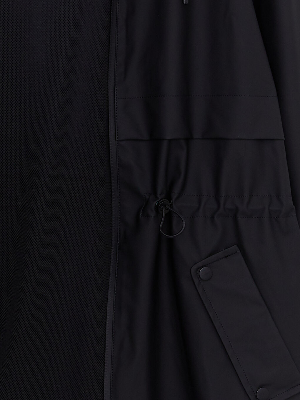 Әйелдерге арналған капюшонды өрнексіз жаңбырға арналған күрте-8