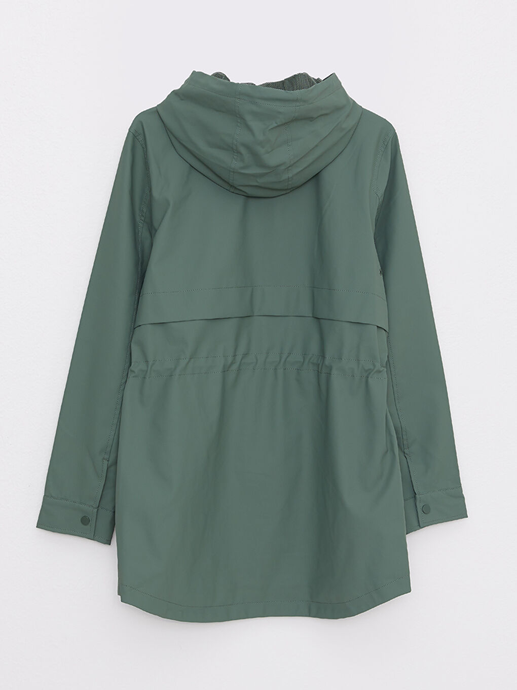 Impermeabil Simplu cu Glugă pentru Femei-7