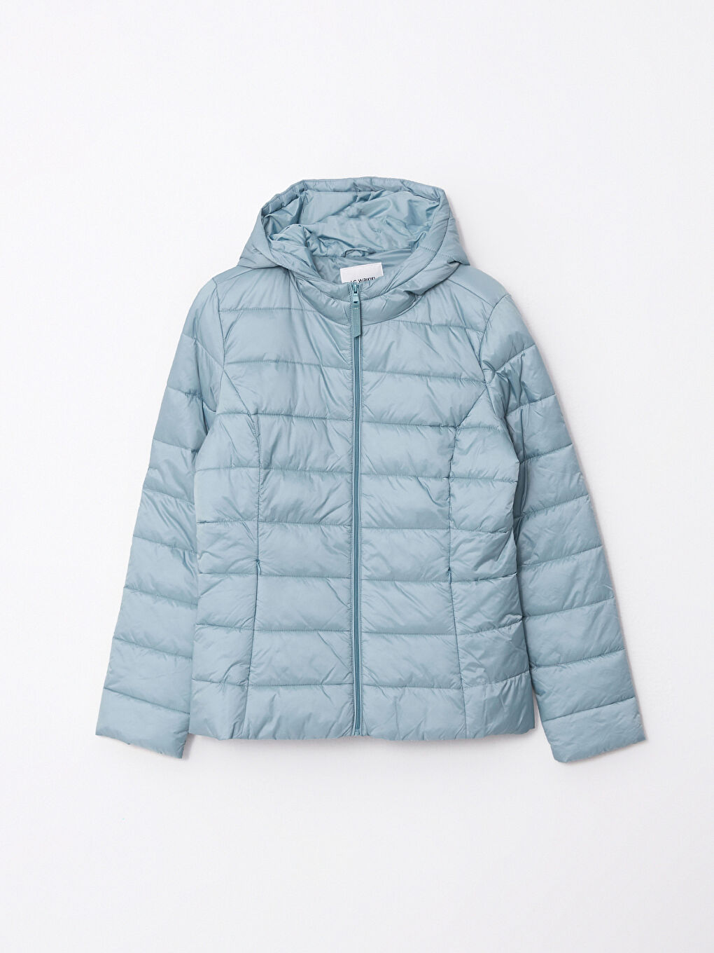 Women's Hooded Plain Puffer Coat-6