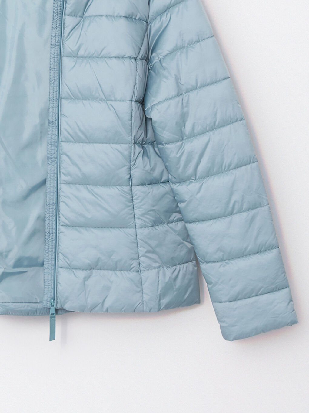 Women's Hooded Plain Puffer Coat-7