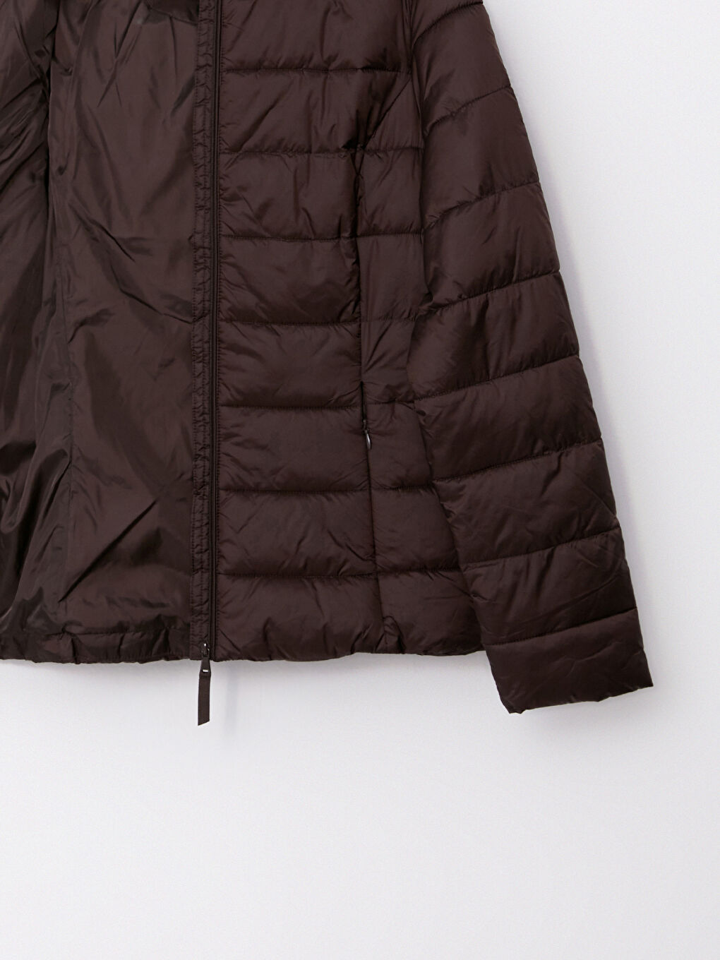 Women's Hooded Plain Puffer Coat-7