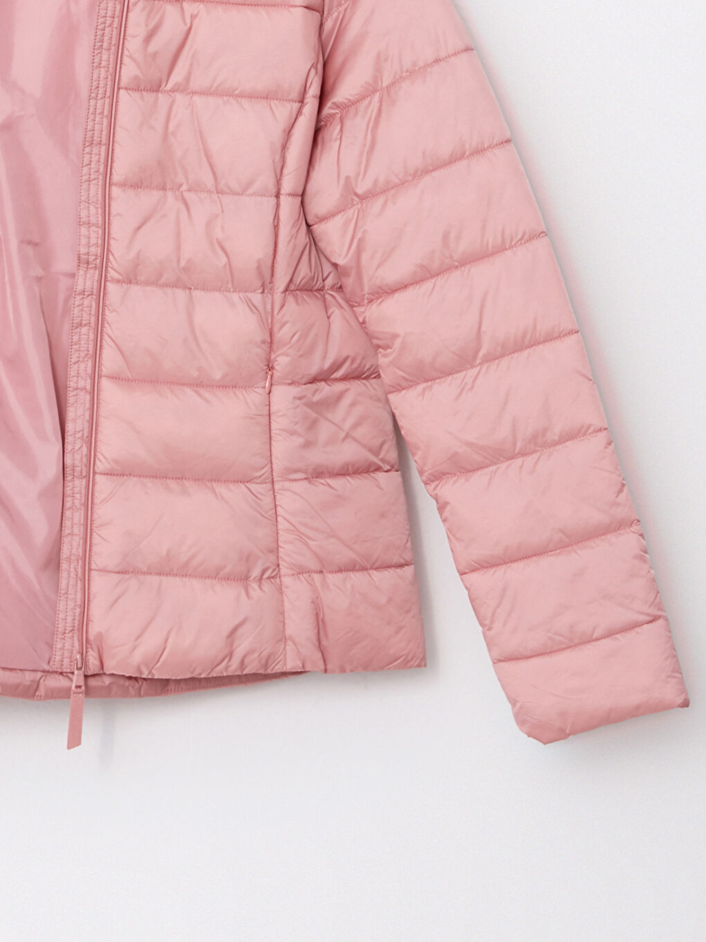 Women's Hooded Plain Puffer Coat-7