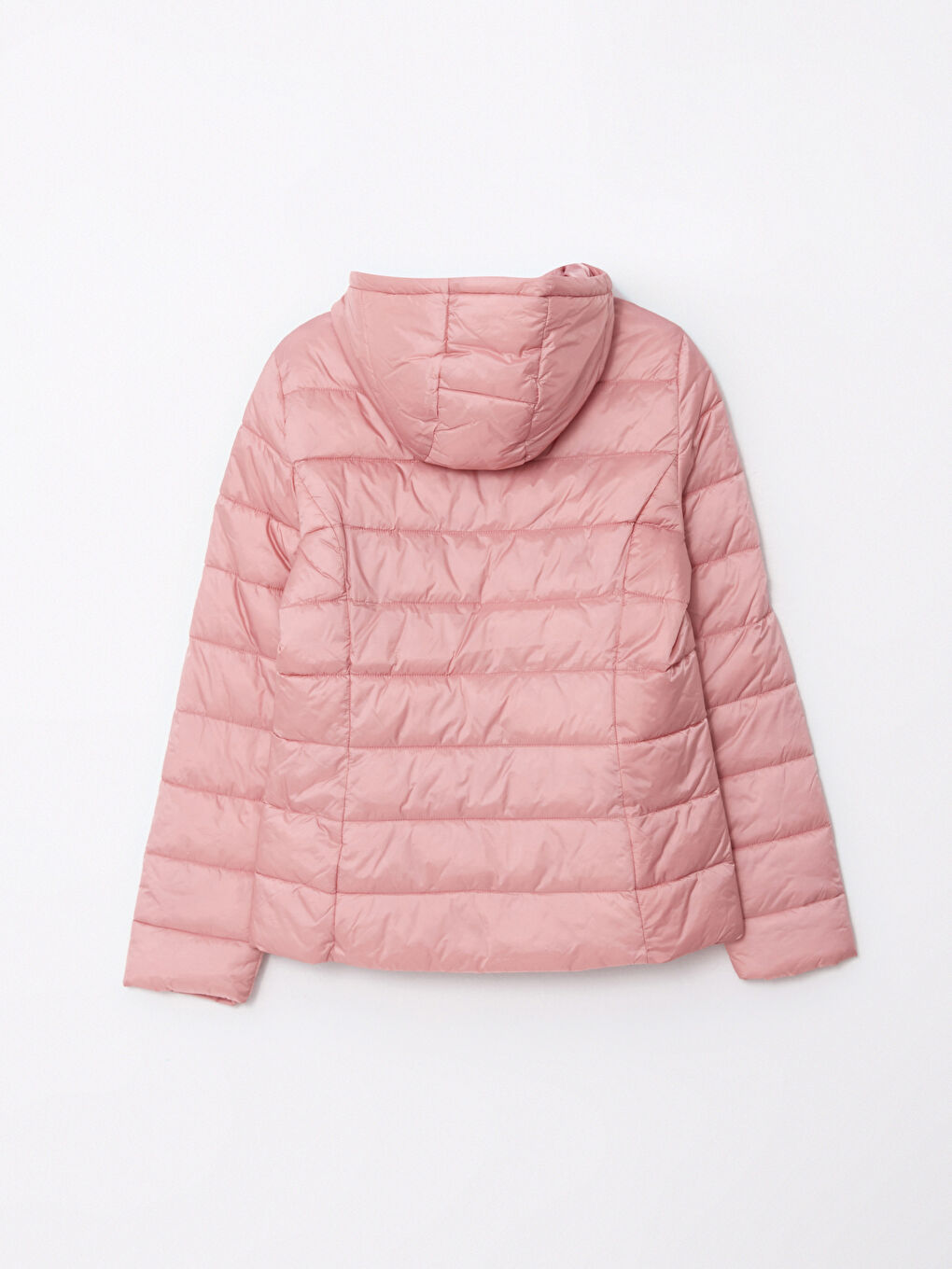 Women's Hooded Plain Puffer Coat-8