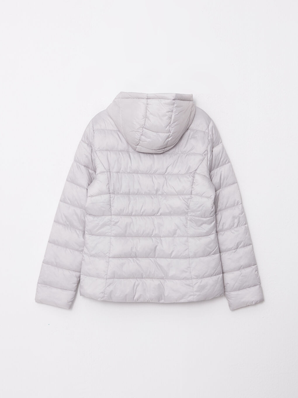 Women's Hooded Plain Puffer Coat-7