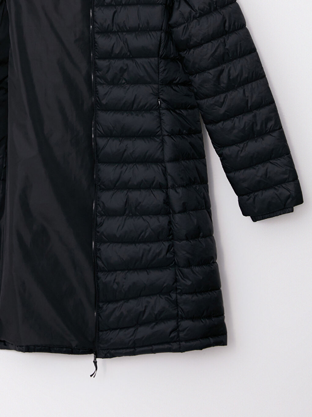 Women's Hooded Plain Puffer Coat-8