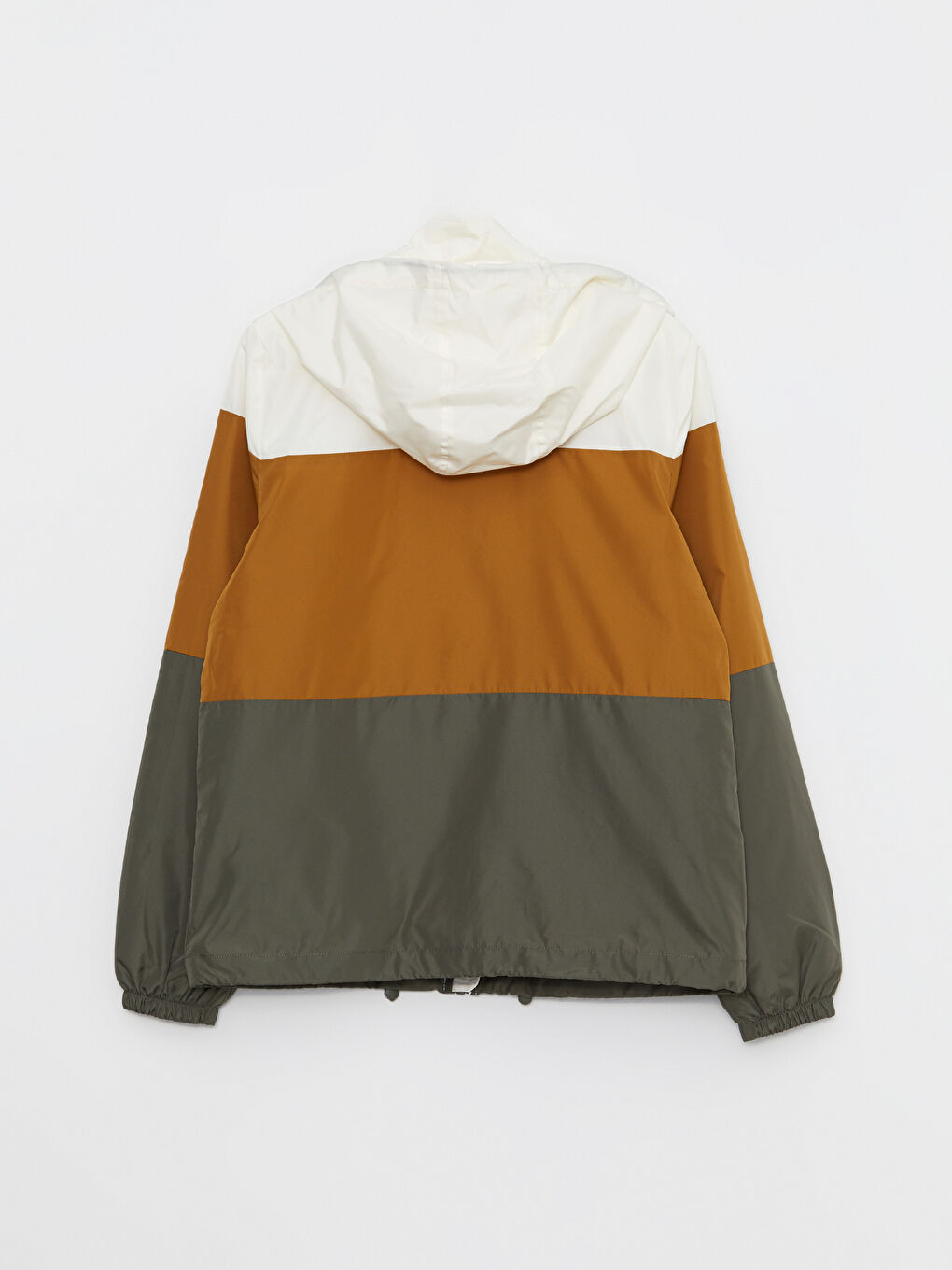 Hooded Color Block Women's Raincoat-9