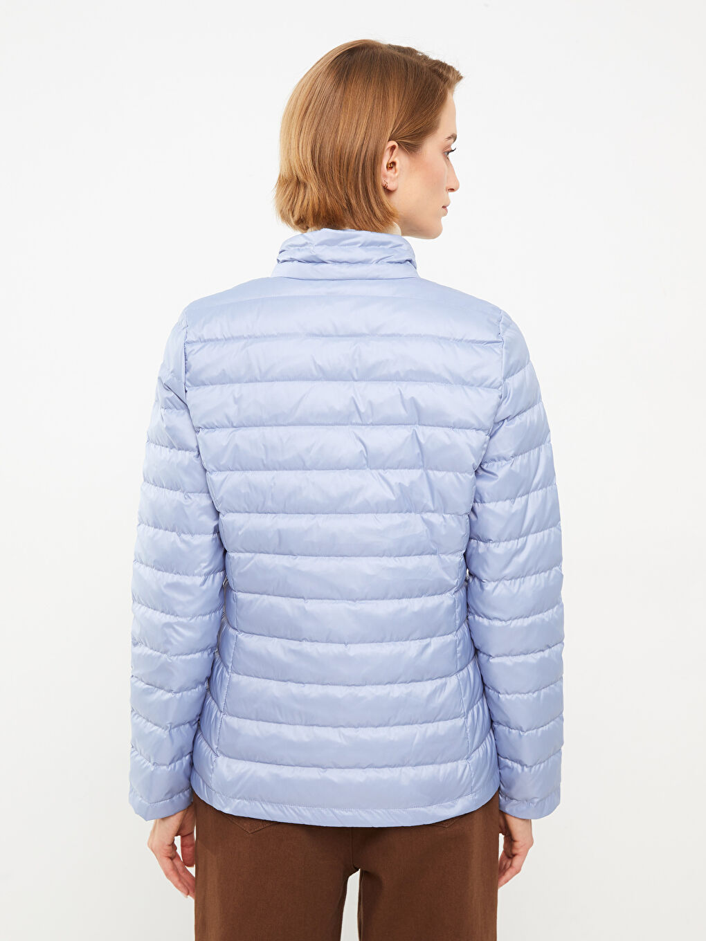LCWAIKIKI Classic Trichterkragen Regulär Langarm Steppmantel für Damen -W20083Z8-DHD