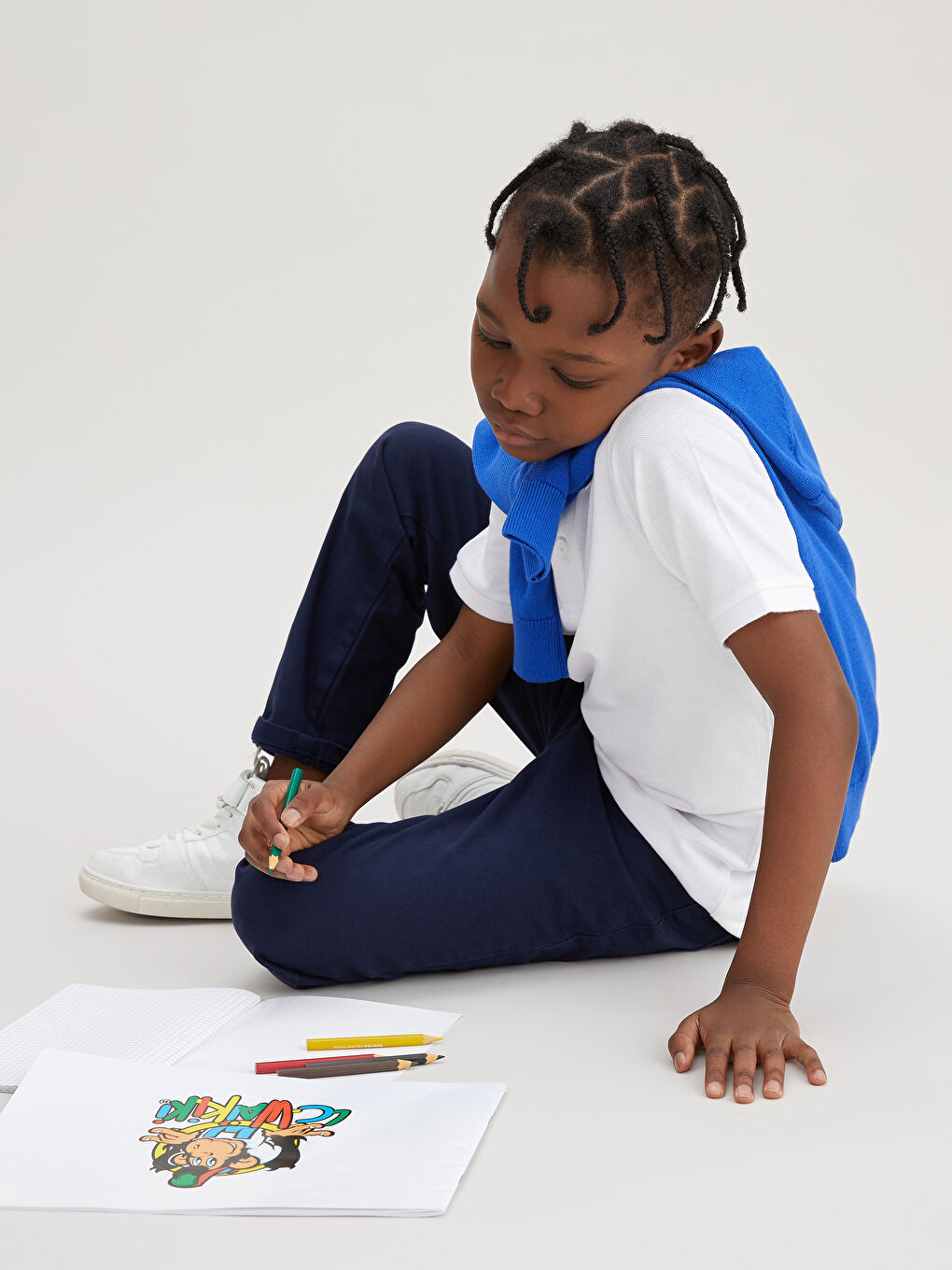 بنطلون بقصة مريحة-1