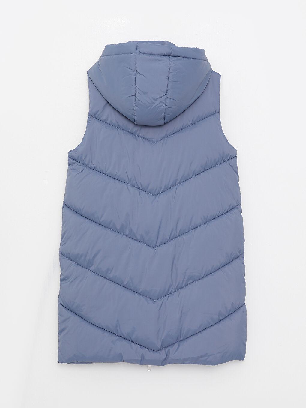 Vestă matlasată pentru Femei cu glugă, simplă-7