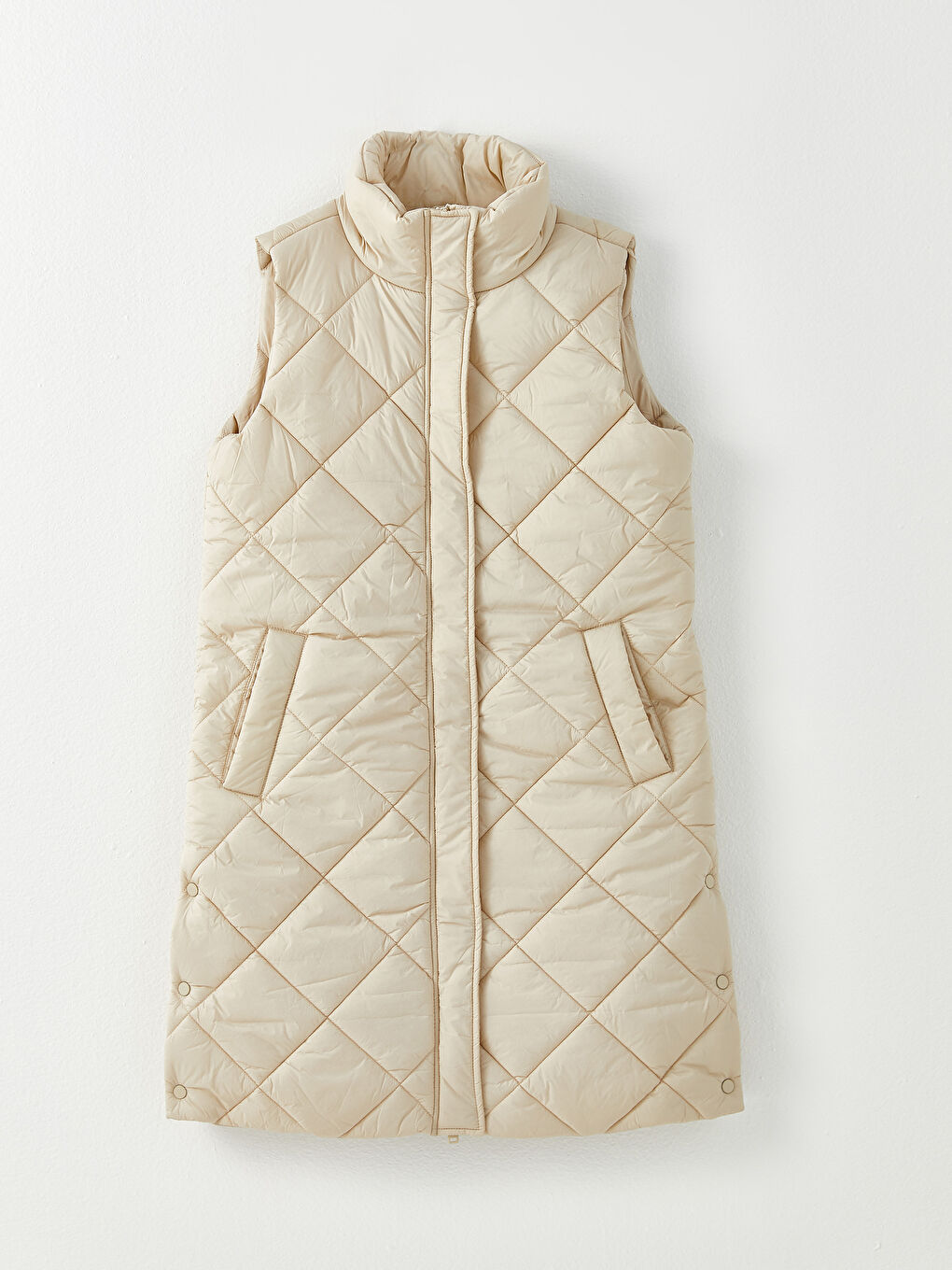 LCW Modest Funnel Neck Quilted Women's Puffer Gilet -W20105Z8-S36