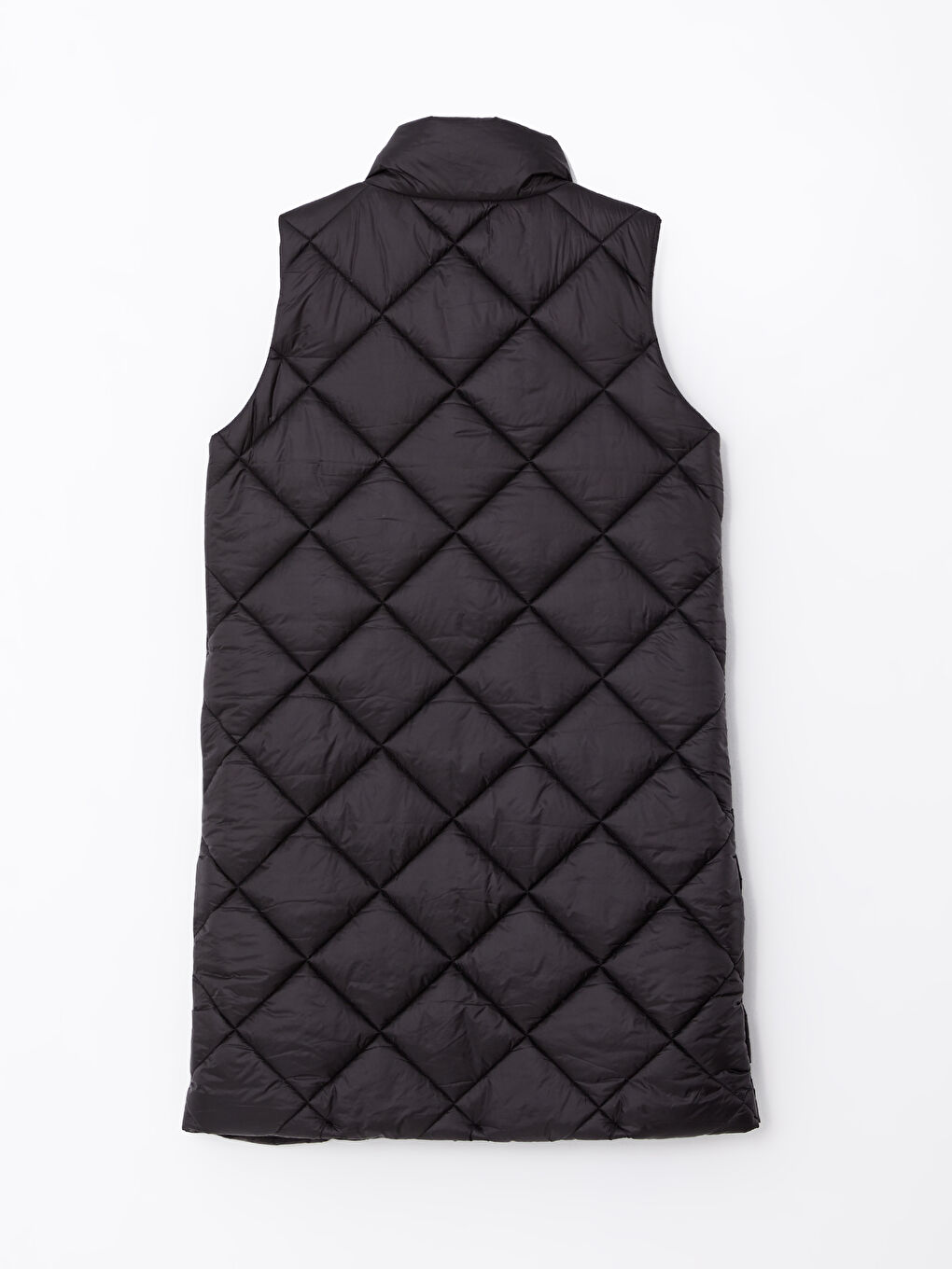 Funnel Neck Quilted Women's Puffer Gilet-7