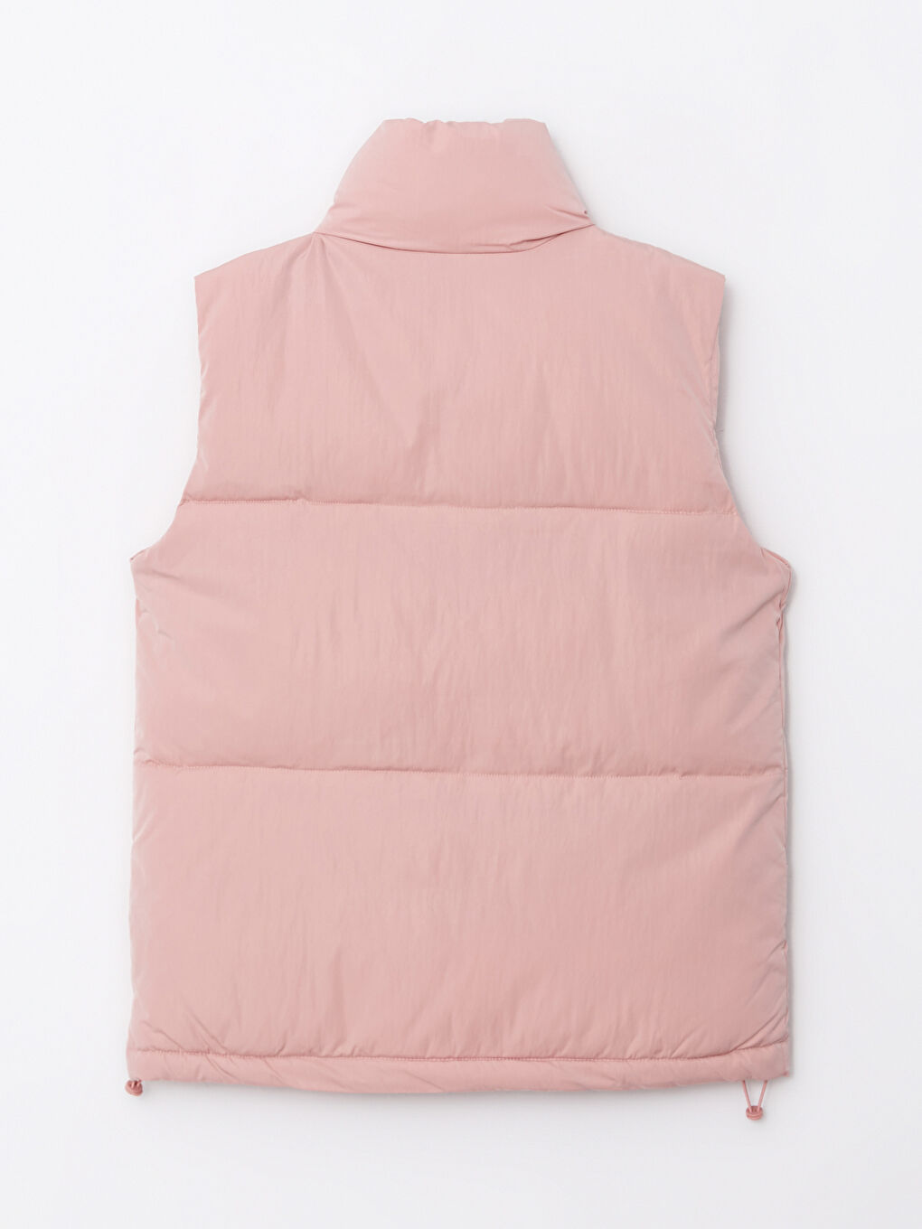 Women's Funnel Neck Plain Puffer Gilet-8