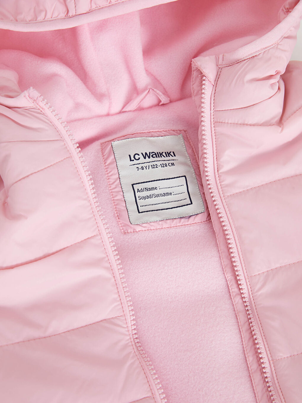 Hooded Basic Long Sleeve Girl Puffer-5