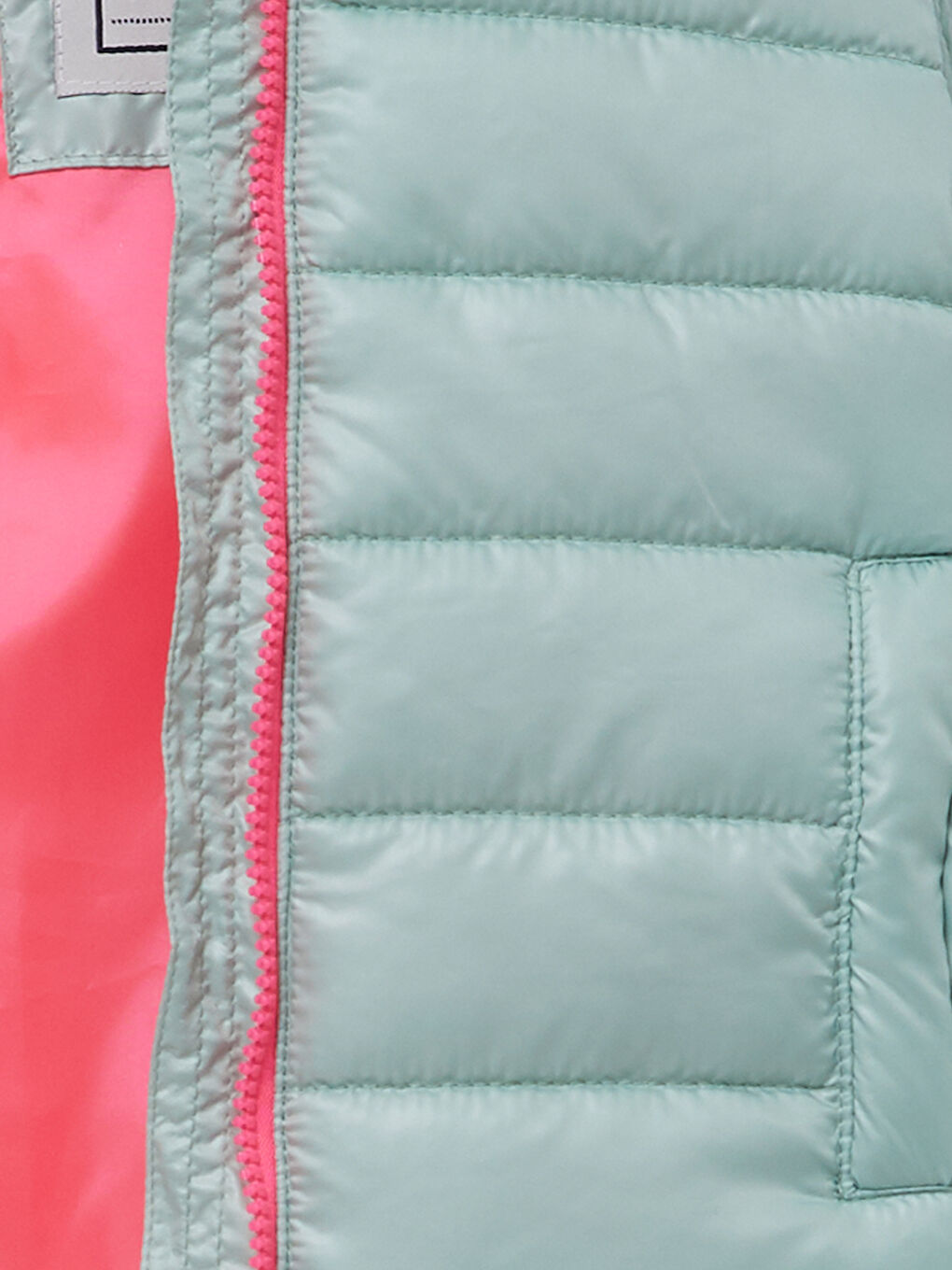 Дутый жилет с капюшоном для девочек-2