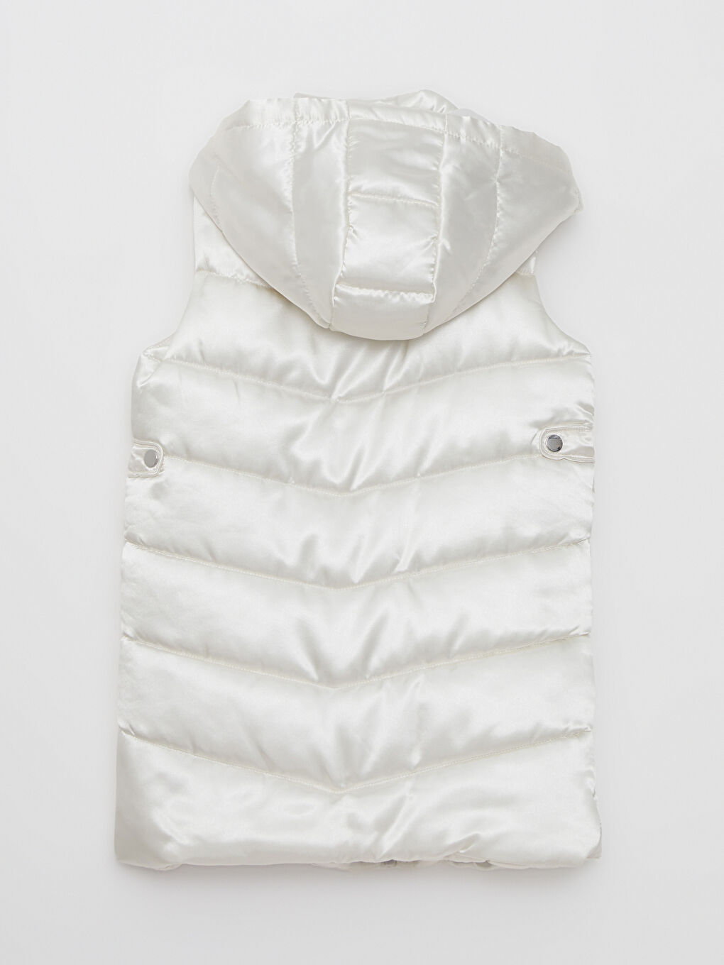 қыздарға арналған капюшонды пуховик жилет-2