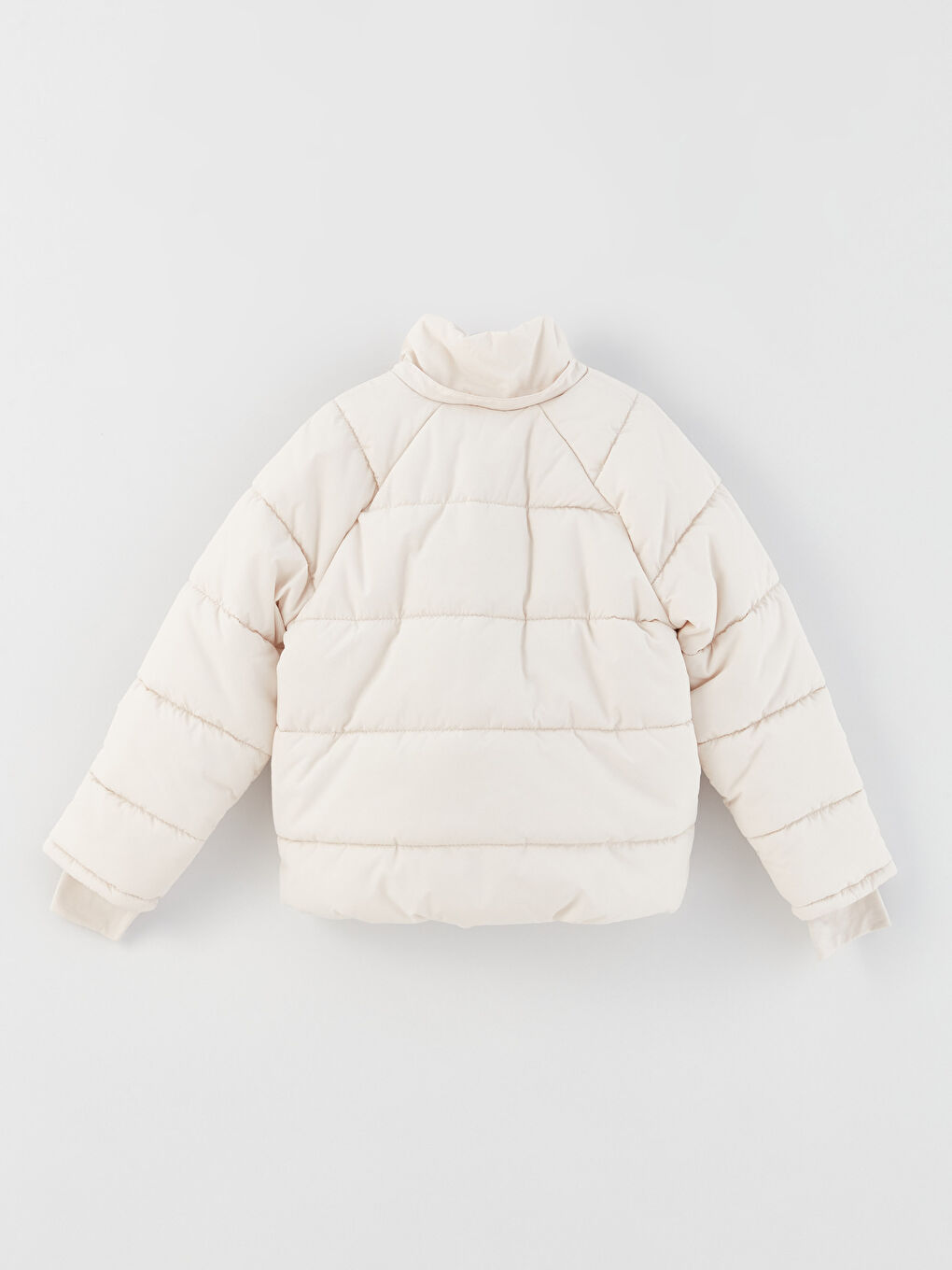 Пуховик для девочки с капюшоном и принтом-2