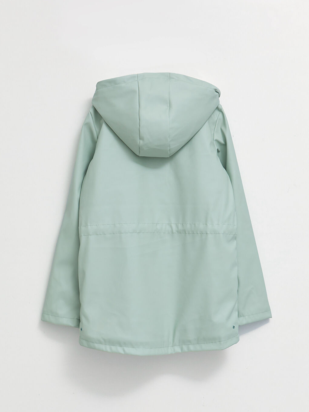 Hooded Basic Long Sleeve Girl Coat-5