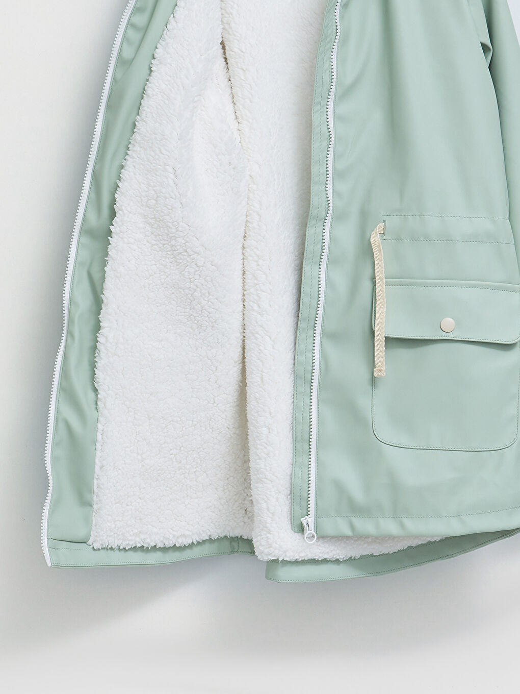 Hooded Basic Long Sleeve Girl Coat-6