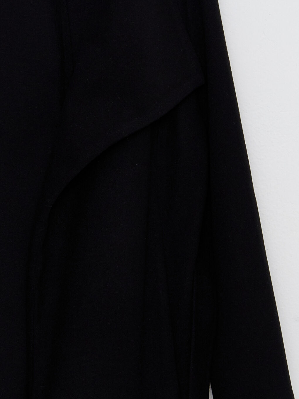 Manteau en Cachet à Col Châle Droit à Manches Longues pour Femmes-7