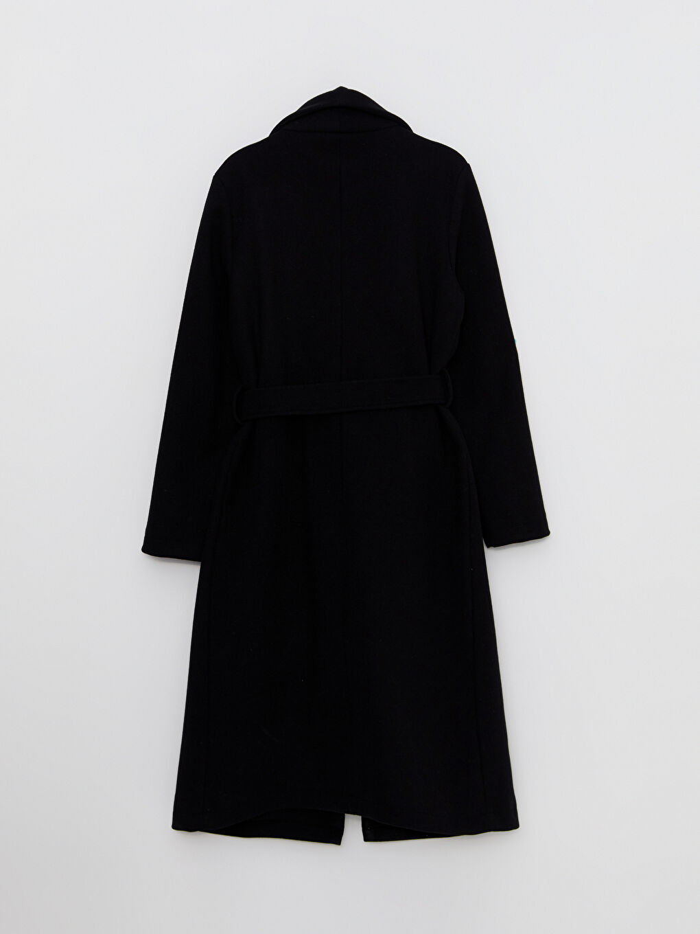 Manteau en Cachet à Col Châle Droit à Manches Longues pour Femmes-8