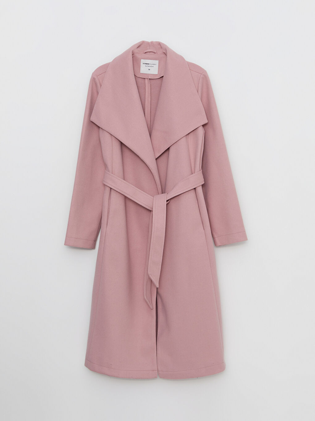 Shawl Collar Straight Long Sleeve Women's Cachet Coat-6
