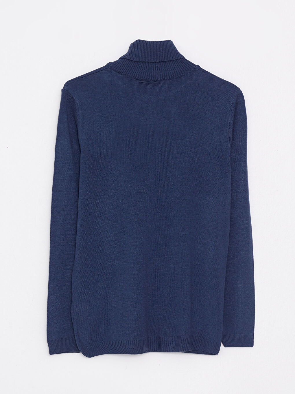 بلوفر تريكو ياقة هاي نيك كم طويل للرجال-1