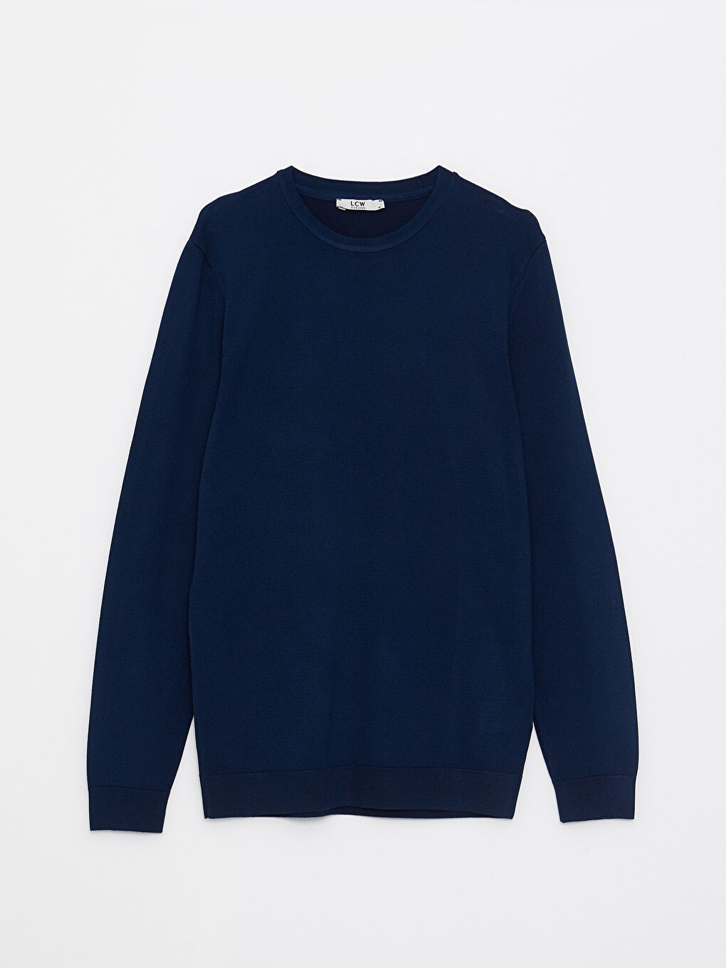 Mavi Bisiklet Yaka Erkek Triko Kazak-5