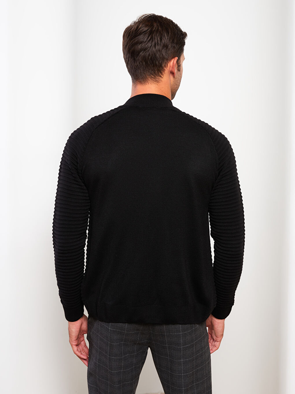 LCW Vision Schlank Geschnittene Langarm Trichterkragen Herren Strickjacke -W20171Z8-CVL