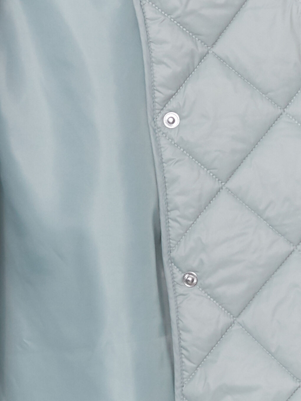 Yeşil Bisiklet Yaka Kapitone Desenli Uzun Kollu Kadın Şişme Mont-7